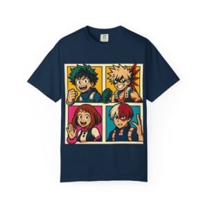 My Hero Academia - Pop Art Style - Unisex Garment-Dyed T-Shirt - Colors Variant 3 - Image 73