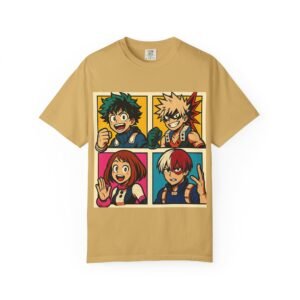 My Hero Academia - Pop Art Style - Unisex Garment-Dyed T-Shirt - Colors Variant 2 - Image 21