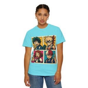 My Hero Academia - Pop Art Style - Unisex Garment-Dyed T-Shirt - Colors Variant 3 - Image 27