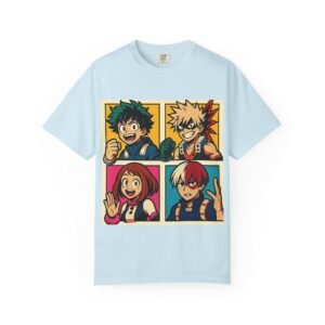 My Hero Academia - Pop Art Style - Unisex Garment-Dyed T-Shirt - Colors Variant 3 - Image 31