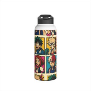 My Hero Academia – Pop Art Style – Stainless Travel Water Bottle - Image 9