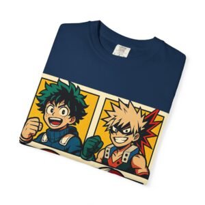 My Hero Academia - Pop Art Style - Unisex Garment-Dyed T-Shirt - Colors Variant 4 - Image 27