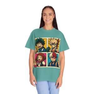 My Hero Academia - Pop Art Style - Unisex Garment-Dyed T-Shirt - Colors Variant 3 - Image 16
