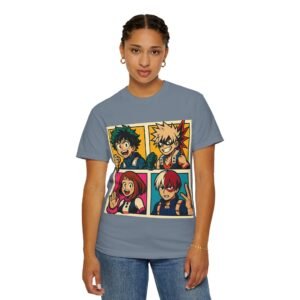 My Hero Academia - Pop Art Style - Unisex Garment-Dyed T-Shirt - Colors Variant 3 - Image 45