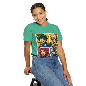 My Hero Academia - Pop Art Style - Unisex Garment-Dyed T-Shirt - Colors Variant 2 - Image 65