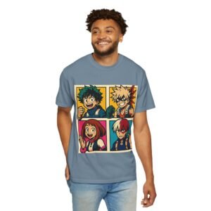 My Hero Academia - Pop Art Style - Unisex Garment-Dyed T-Shirt - Colors Variant 3 - Image 59