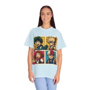 My Hero Academia - Pop Art Style - Unisex Garment-Dyed T-Shirt - Colors Variant 3 - Image 34