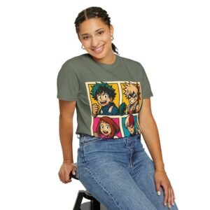 My Hero Academia - Pop Art Style - Unisex Garment-Dyed T-Shirt - Colors Variant 2 - Image 50