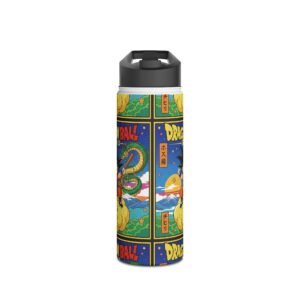 Dragon Ball - Goku - Cover - Stainless Travel Water Bottle - Image 5