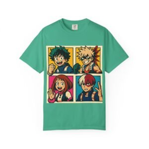 My Hero Academia - Pop Art Style - Unisex Garment-Dyed T-Shirt - Colors Variant 2 - Image 61