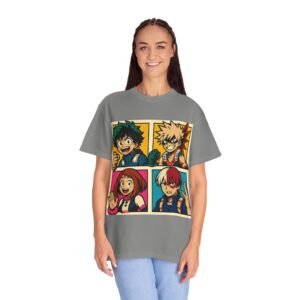 My Hero Academia - Pop Art Style - Unisex Garment-Dyed T-Shirt - Colors Variant 1 - Image 43
