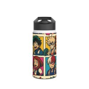My Hero Academia – Pop Art Style – Stainless Travel Water Bottle - Image 5