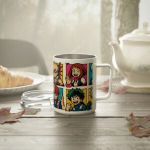My Hero Academia - Pop Art Style - 10oz Insulated Coffee Mug - Image 3