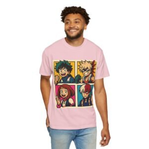 My Hero Academia - Pop Art Style - Unisex Garment-Dyed T-Shirt - Colors Variant 4 - Image 40