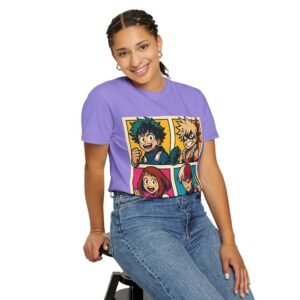 My Hero Academia - Pop Art Style - Unisex Garment-Dyed T-Shirt - Colors Variant 4 - Image 33