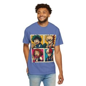My Hero Academia - Pop Art Style - Unisex Garment-Dyed T-Shirt - Colors Variant 3 - Image 53