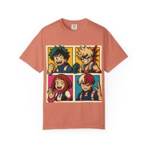 My Hero Academia - Pop Art Style - Unisex Garment-Dyed T-Shirt - Colors Variant 2 - Image 11