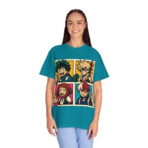 My Hero Academia - Pop Art Style - Unisex Garment-Dyed T-Shirt - Colors Variant 3 - Image 22