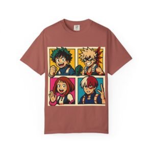 My Hero Academia - Pop Art Style - Unisex Garment-Dyed T-Shirt - Colors Variant 4 - Image 71