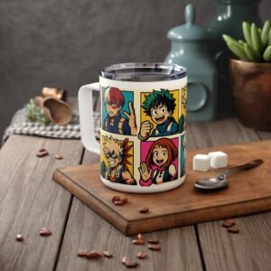 My Hero Academia - Pop Art Style - 10oz Insulated Coffee Mug - Image 2