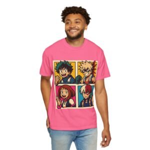 My Hero Academia - Pop Art Style - Unisex Garment-Dyed T-Shirt - Colors Variant 4 - Image 50