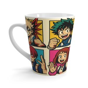 My Hero Academia - Pop Art Style - Tall Latte Mug - Image 1
