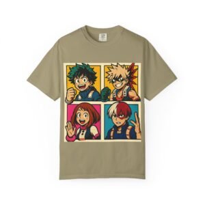 My Hero Academia - Pop Art Style - Unisex Garment-Dyed T-Shirt - Colors Variant 1 - Image 21