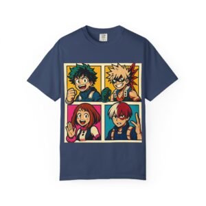 My Hero Academia - Pop Art Style - Unisex Garment-Dyed T-Shirt - Colors Variant 3 - Image 79