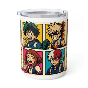 My Hero Academia - Pop Art Style - 10oz Insulated Coffee Mug - Image 1