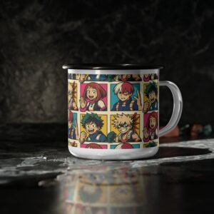 My Hero Academia - Pop Art Style - Enamel Camp Cup - Image 4