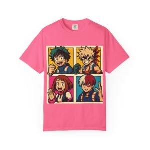 My Hero Academia - Pop Art Style - Unisex Garment-Dyed T-Shirt - Colors Variant 4 - Image 46