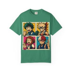 My Hero Academia - Pop Art Style - Unisex Garment-Dyed T-Shirt - Colors Variant 2 - Image 56