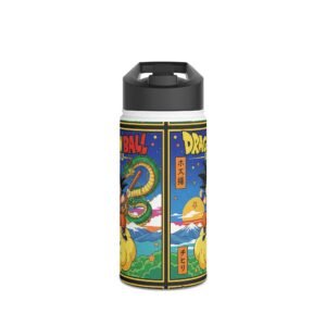 Dragon Ball - Goku - Cover - Stainless Travel Water Bottle - Image 2