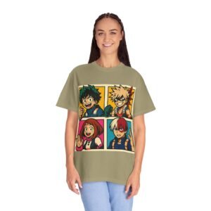 My Hero Academia - Pop Art Style - Unisex Garment-Dyed T-Shirt - Colors Variant 1 - Image 23