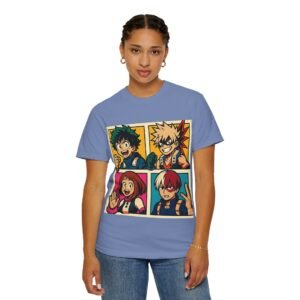 My Hero Academia - Pop Art Style - Unisex Garment-Dyed T-Shirt - Colors Variant 3 - Image 39