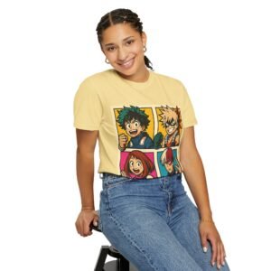 My Hero Academia - Pop Art Style - Unisex Garment-Dyed T-Shirt - Colors Variant 2 - Image 35
