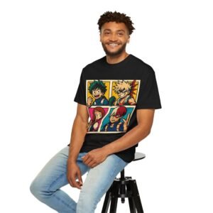 My Hero Academia - Pop Art Style - Unisex Garment-Dyed T-Shirt - Colors Variant 1 - Image 52