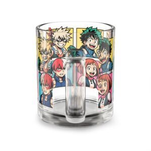 My Hero Academia - Pop Art Style - 10oz Glass Mug - Image 4