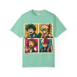 My Hero Academia - Pop Art Style - Unisex Garment-Dyed T-Shirt - Colors Variant 2 - Image 51