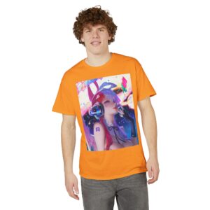 Anime Bunny Girl – Colorful Vaporwave Aesthetic - Unisex Classic T-Shirt - Image 25