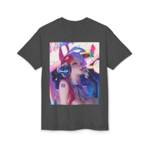 Anime Bunny Girl – Colorful Vaporwave Aesthetic - Unisex Classic T-Shirt - Image 42
