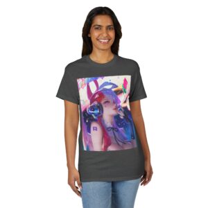 Anime Bunny Girl – Colorful Vaporwave Aesthetic - Unisex Classic T-Shirt - Image 44