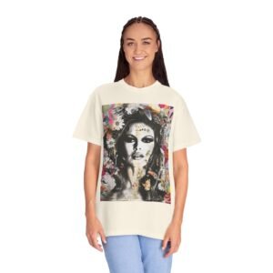 Bardot - French Cinema Icon Flower - Unisex Garment-Dyed T-Shirt - Colors Variant 1 - Image 19