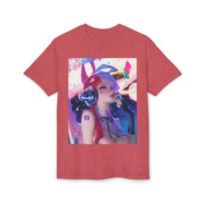 Anime Bunny Girl – Colorful Vaporwave Aesthetic - Unisex Classic T-Shirt - Image 62