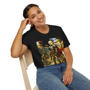 Hero Adventure — Valkyrie Standing in Castle T-Shirt - Image 2