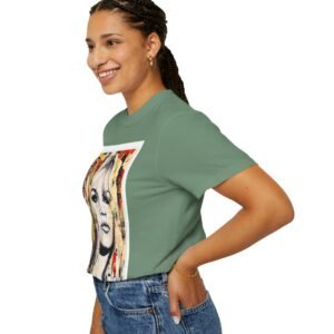 Brigitte Bardot - French Cinema Icon Portrait - Unisex Garment-Dyed T-Shirt - Colors Variant 2 - Image 69