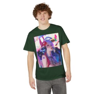 Anime Bunny Girl – Colorful Vaporwave Aesthetic - Unisex Classic T-Shirt - Image 35
