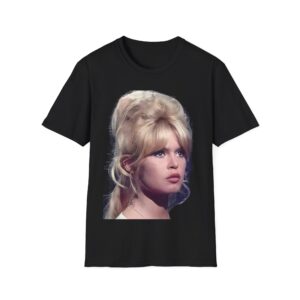 Brigitte Bardot - Classic European Screen Beauty - Unisex T-Shirt - Image 11