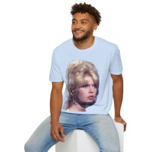 Brigitte Bardot - Classic European Screen Beauty - Unisex T-Shirt - Image 21