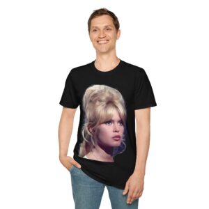 Brigitte Bardot - Classic European Screen Beauty - Unisex T-Shirt - Image 14